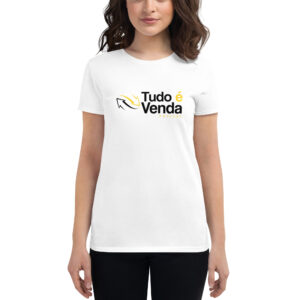 Camiseta feminina com mangas curtas